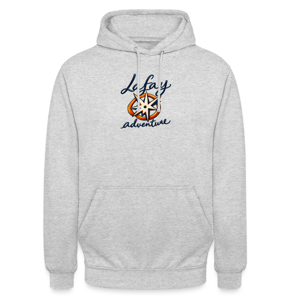 Sweat-shirt à capuche unisexe - gris clair chiné