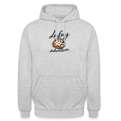Sweat-shirt à capuche unisexe - gris clair chiné