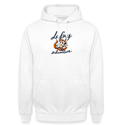 Sweat-shirt à capuche unisexe - blanc