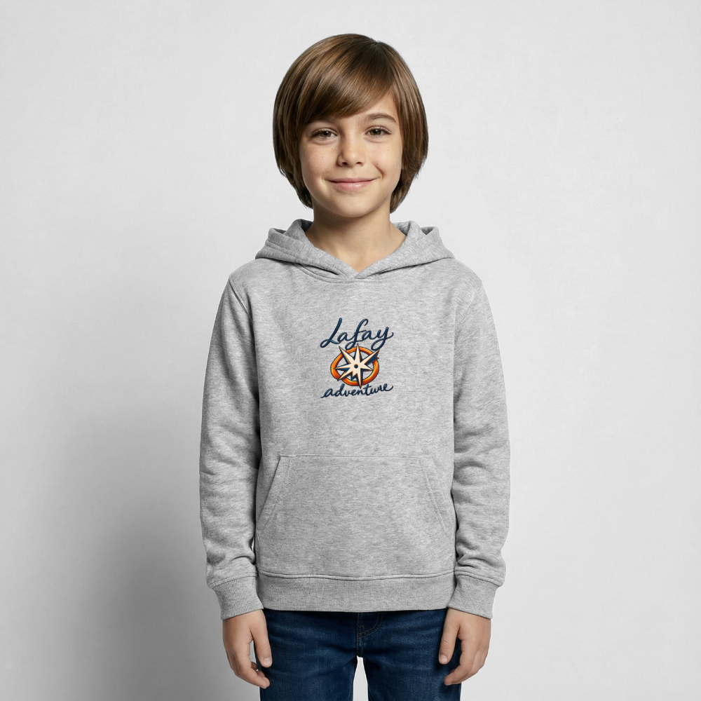 Sweat à capuche Enfant - gris clair chiné