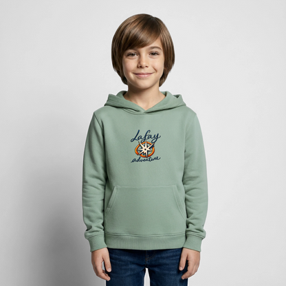Sweat à capuche Enfant - vert-de-gris