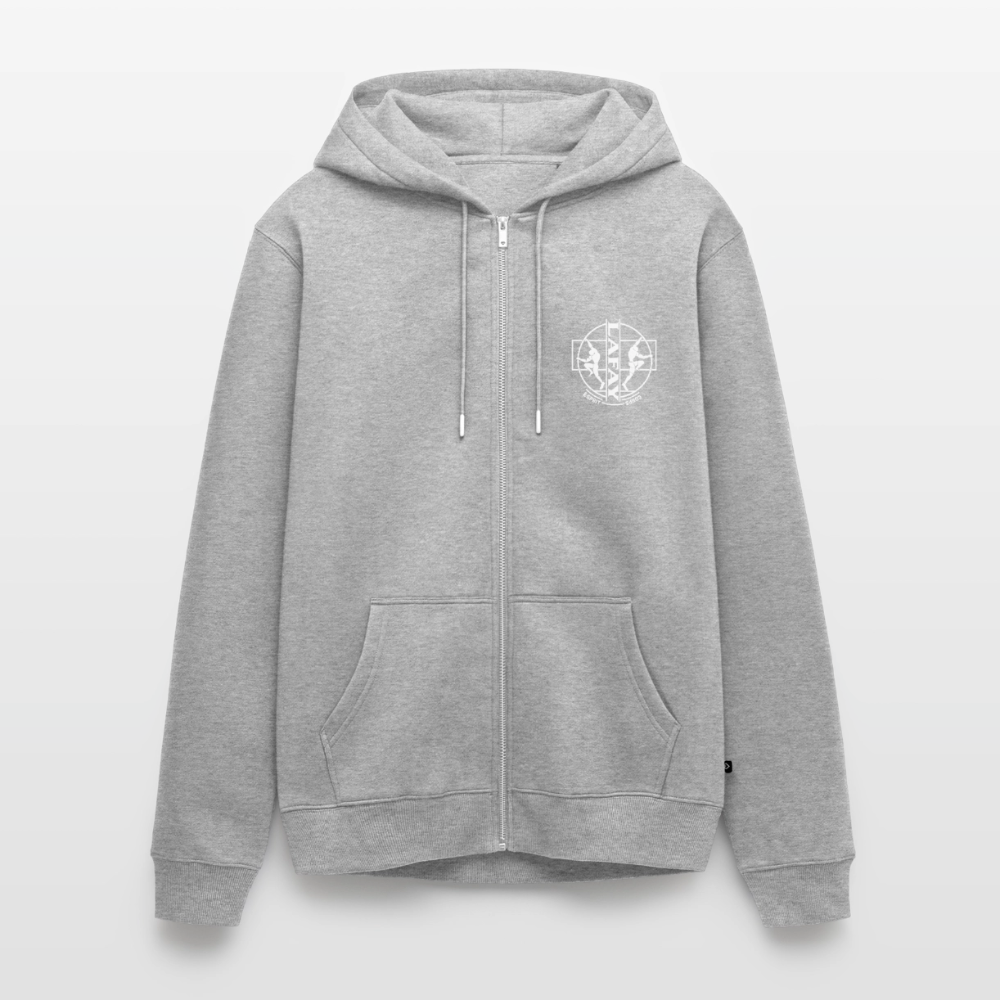 Veste à capuche Premium Homme - gris chiné