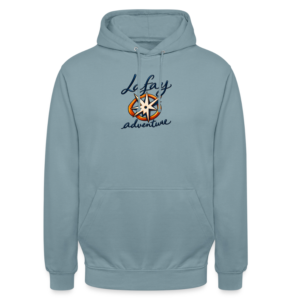 Sweat-shirt à capuche unisexe - bleu fumée