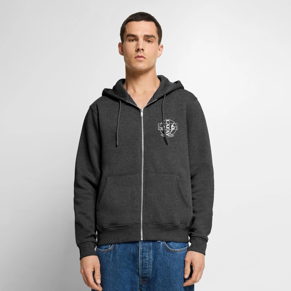 Veste à capuche Premium Homme - anthracite chiné