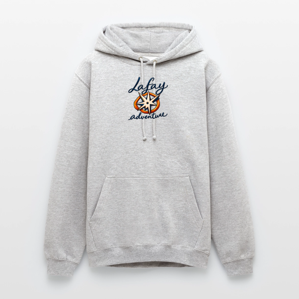 Sweat-shirt à capuche unisexe - gris clair chiné