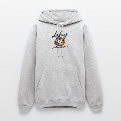 Sweat-shirt à capuche unisexe - gris clair chiné