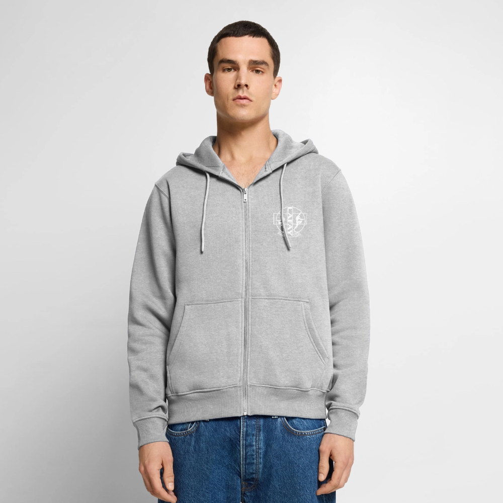 Veste à capuche Premium Homme - gris chiné