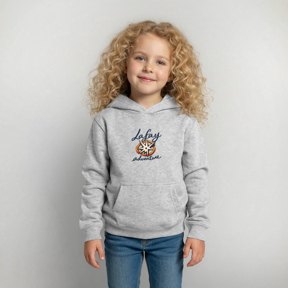 Sweat à capuche Enfant - gris clair chiné