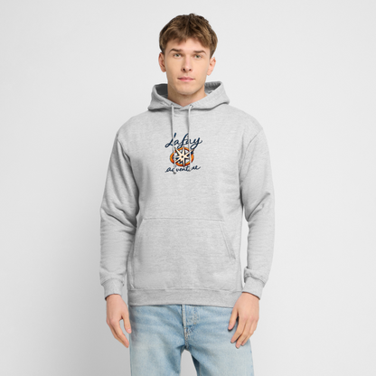 Sweat-shirt à capuche unisexe - gris clair chiné