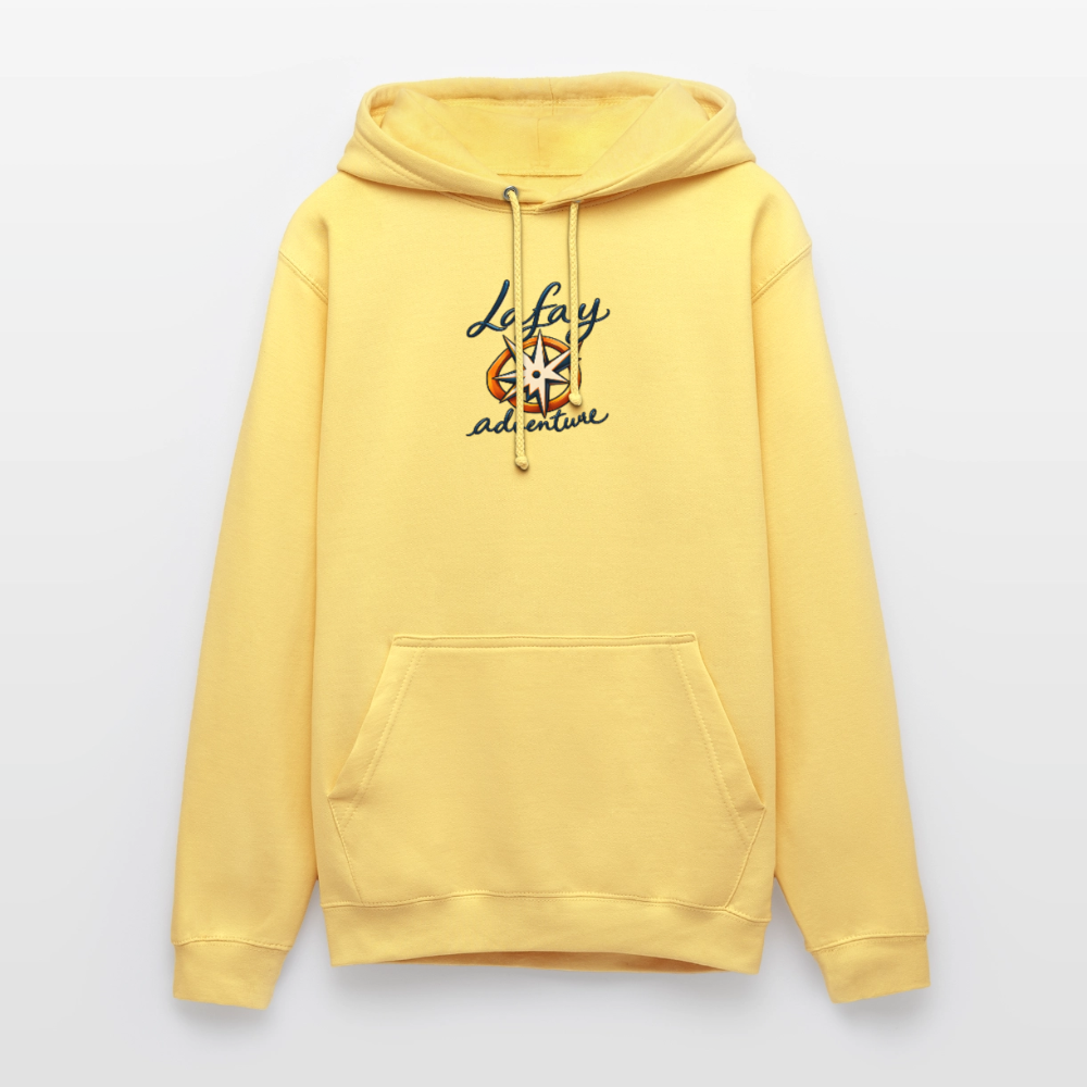 Sweat-shirt à capuche unisexe - jaune citron
