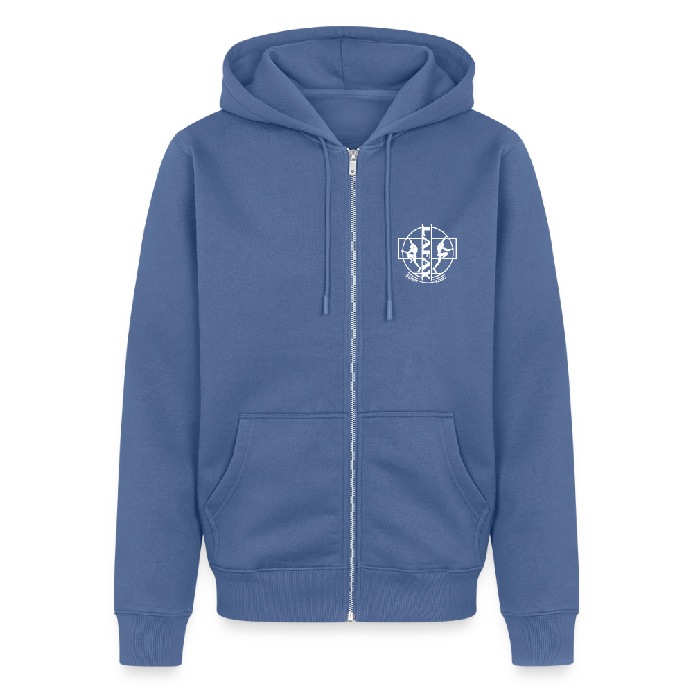 Veste à capuche Premium Homme - bleu pigeon