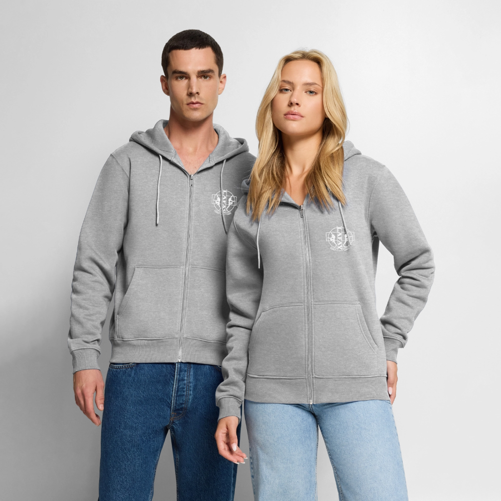 Veste à capuche Premium Homme - gris chiné