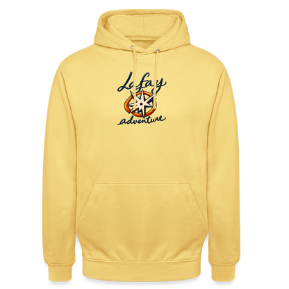 Sweat-shirt à capuche unisexe - jaune citron