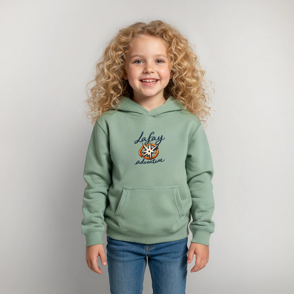 Sweat à capuche Enfant - vert-de-gris