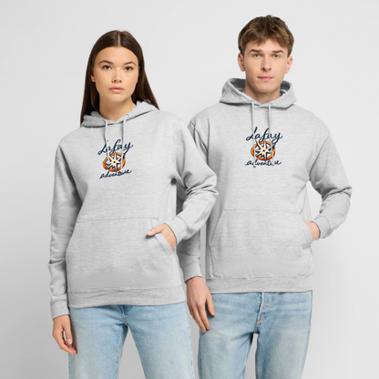 Sweat-shirt à capuche unisexe - gris clair chiné