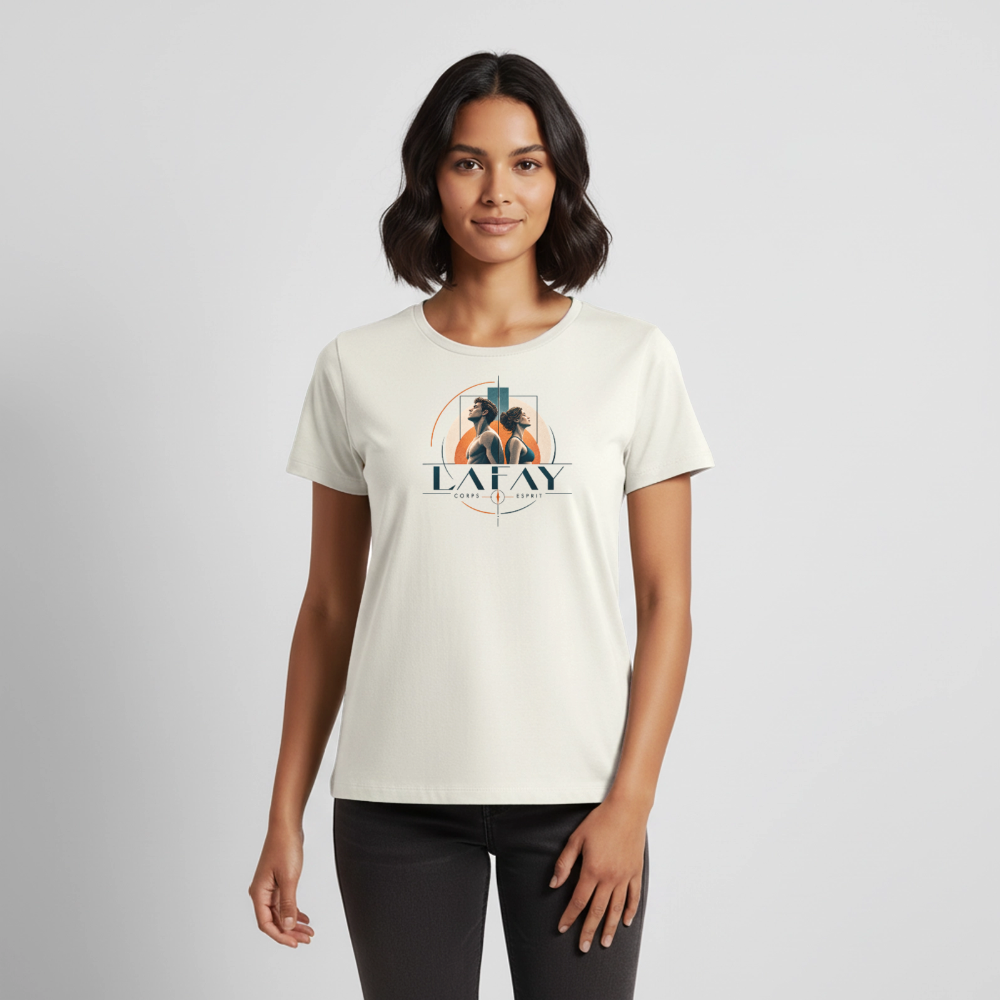 T-shirt Premium Femme - blanc cassé