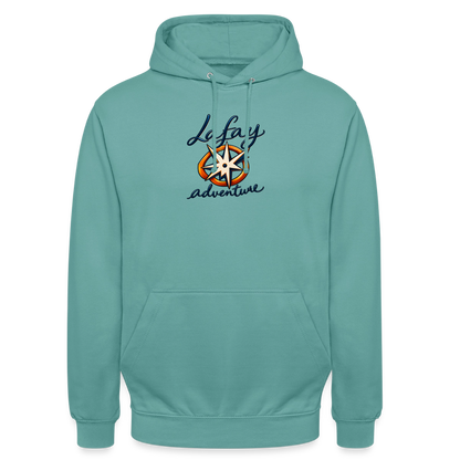 Sweat-shirt à capuche unisexe - turquoise pastel