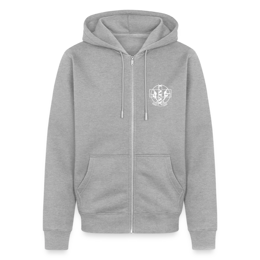 Veste à capuche Premium Homme - gris chiné
