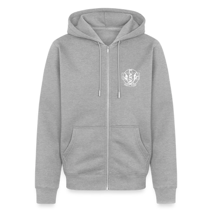 Veste à capuche Premium Homme - gris chiné