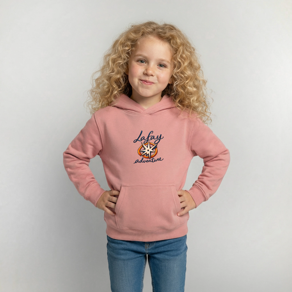 Sweat à capuche Enfant - rose poudré
