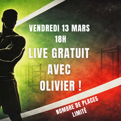 13 mars 2026 à 18h - Live GRATUIT avec Olivier !